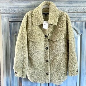 FOREVER 21 Curly Sherpa Shacket